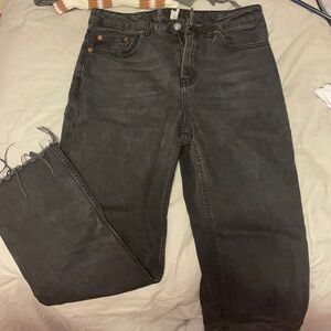 Black topshop straight jeans